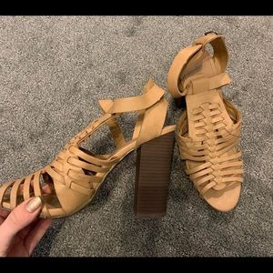 Tan Cut Out Heels